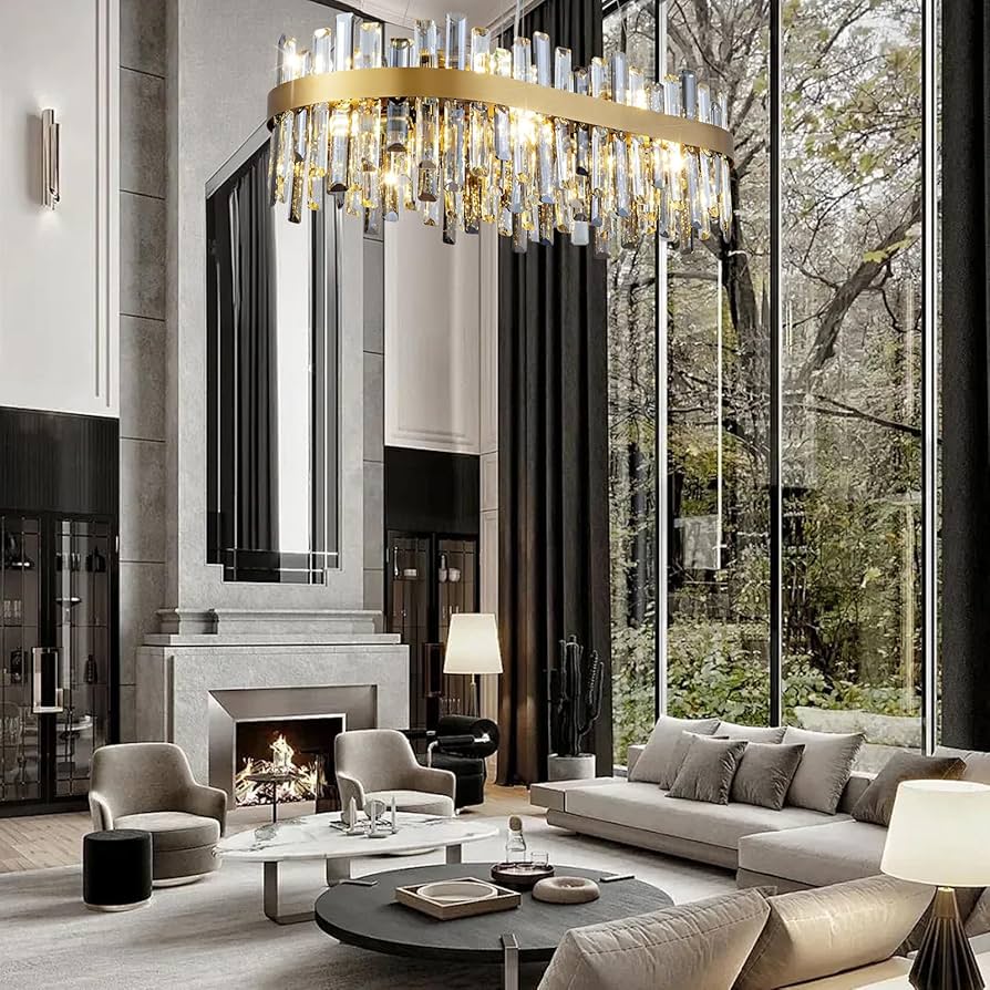 Statement brass pendant cluster