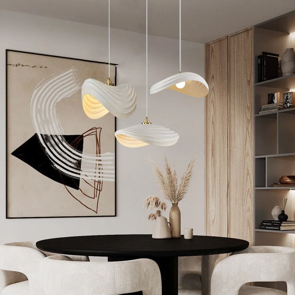 Ripple ceramic pendants